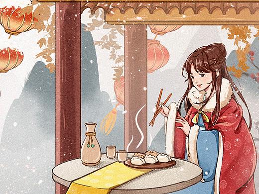 节气-冬(个人主页-ZNDg0ODk1NzY=) - 商业插画 - 站酷设计师有肺无心原创素材 - 站酷ZCOOL