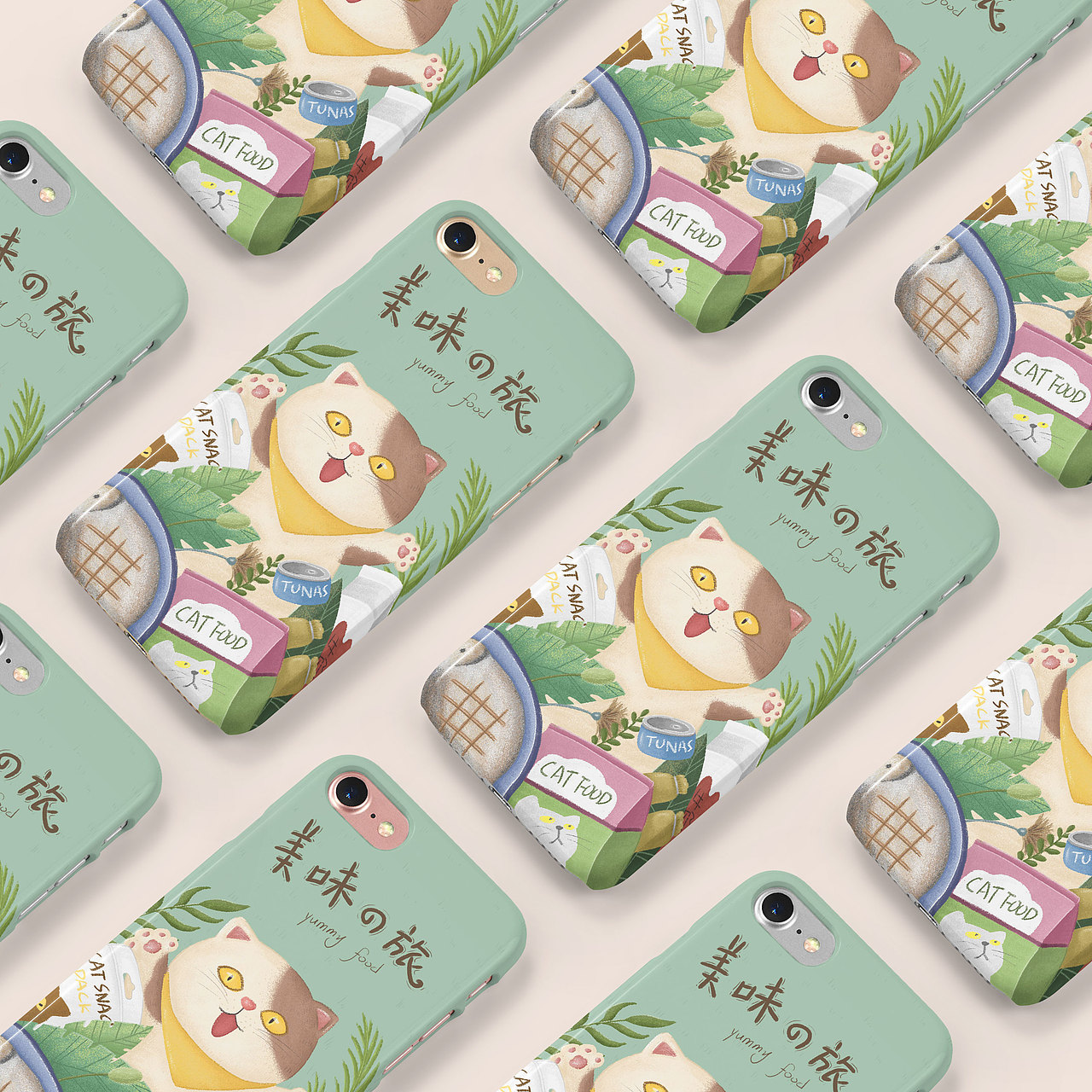 【插画】猫咪的美食之旅