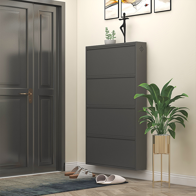 家用钢制家具---钢制鞋柜场景图渲染