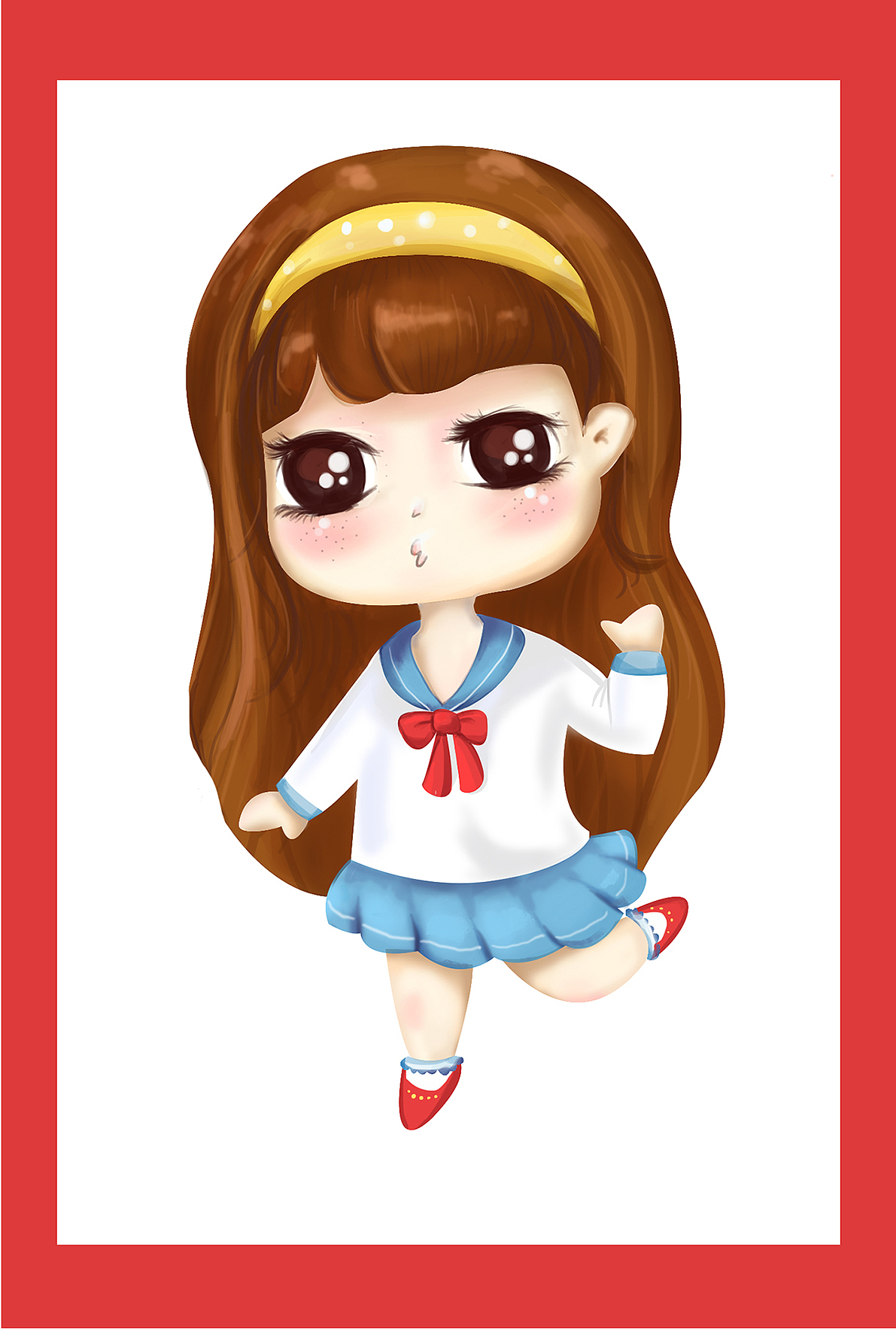 小萝莉（图ZOTY5NDQwMjA=） - 儿童插画 - 站酷设计师麦田里的旗杆原创素材 - 站酷ZCOOL