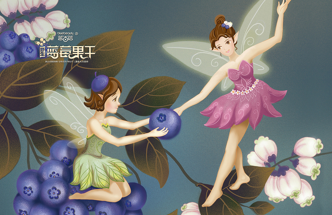 蓝百蓓蓝莓果干——源于蓝莓仙子的爱(图ZMTUxNjkyNDky) - 包装 - 站酷设计师缤策原创素材 - 站酷ZCOOL