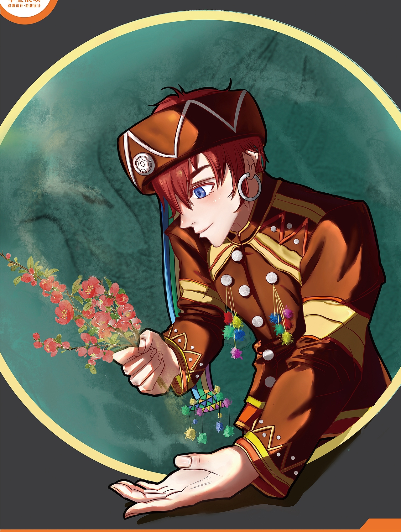 民族服饰原创人物插画系列（图ZMjEzMTg5NTI4） - 概念设定 - 站酷设计师山竹沐子原创素材 - 站酷ZCOOL