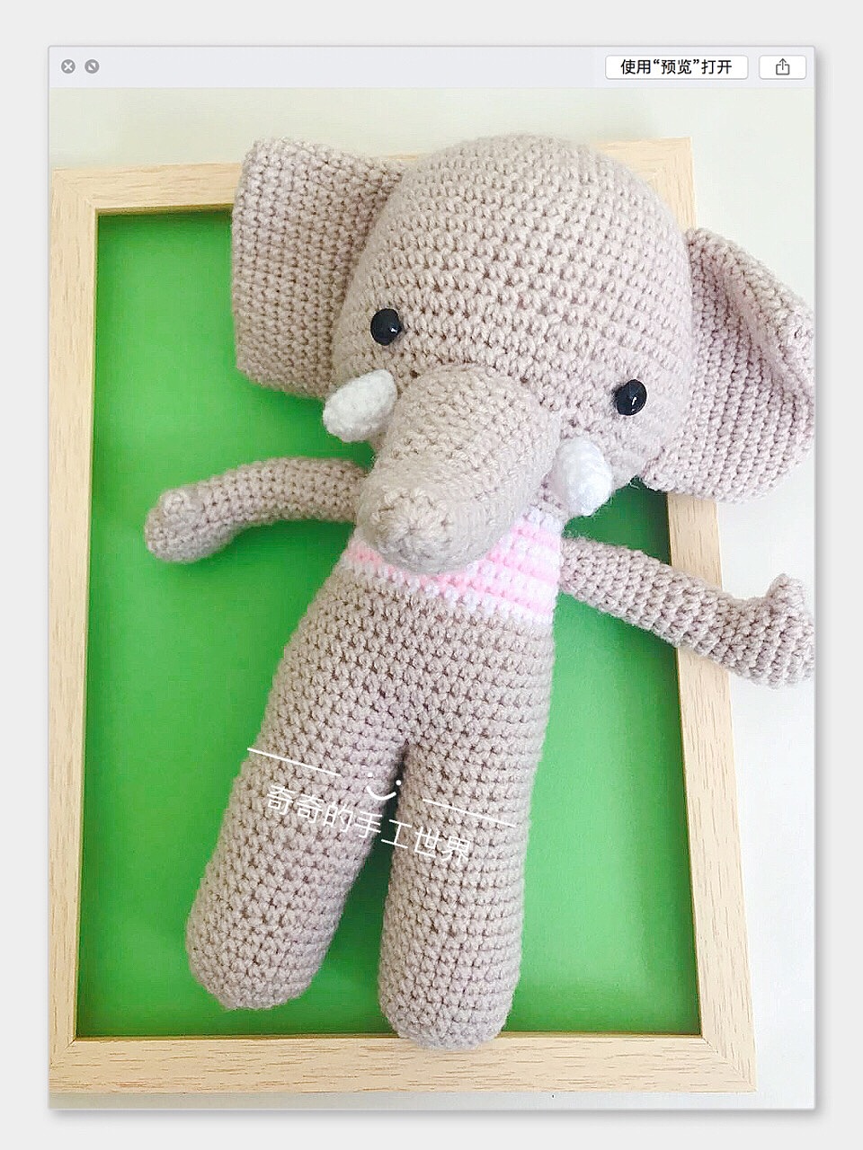 钩针钩织编织毛线玩偶动物手工制作（图ZMTI3MTYzMzY4） - 其他手工艺 - 站酷设计师奇怪的奇奇原创素材 - 站酷ZCOOL