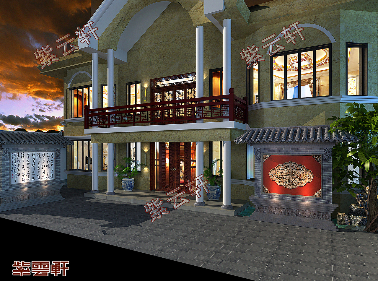 紫云轩别墅中式装修