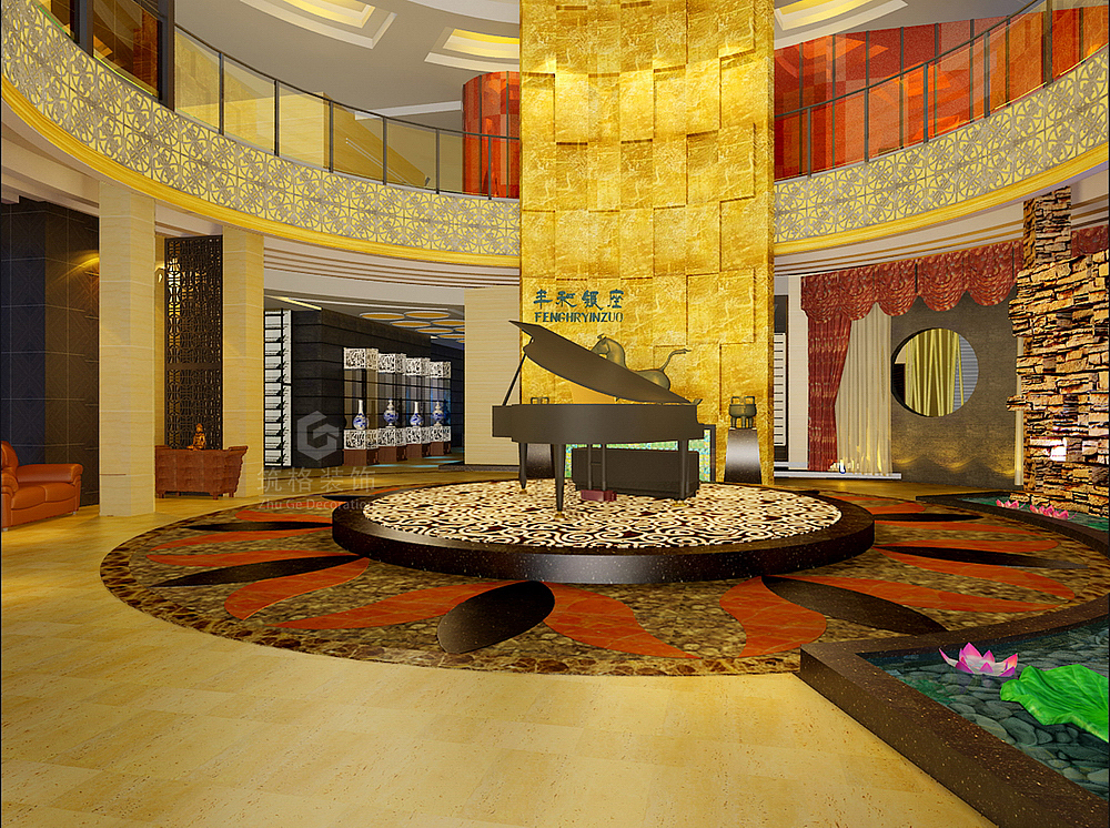 丰禾银座效果图—绵阳专业餐厅装修设计|室内空间设计