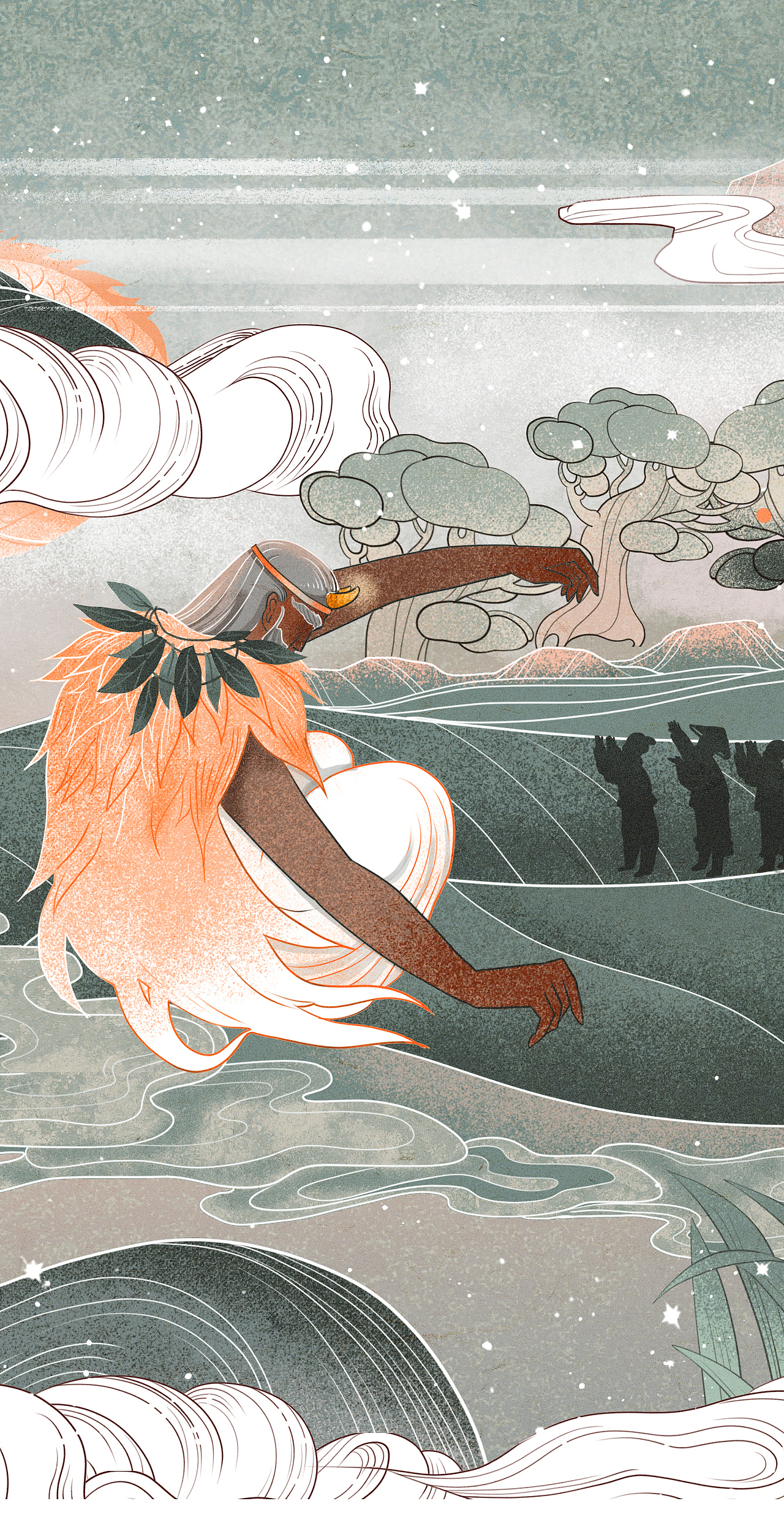 【神农灸】包装插画