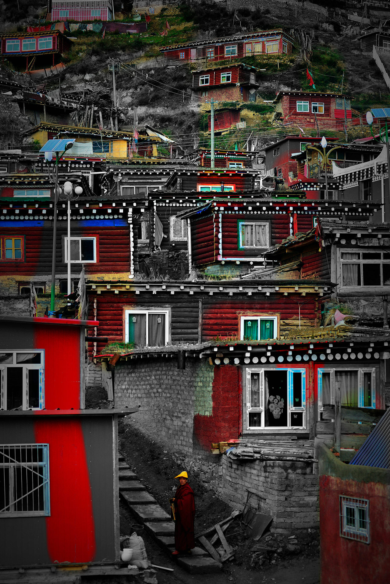 喇荣五明佛学院——色达 纪实 藏族 佛教 神圣 壮观(图ZMzQ5NjAzNDA=) - 风光摄影 - 站酷设计师玛格鲁没原创素材 - 站酷ZCOOL