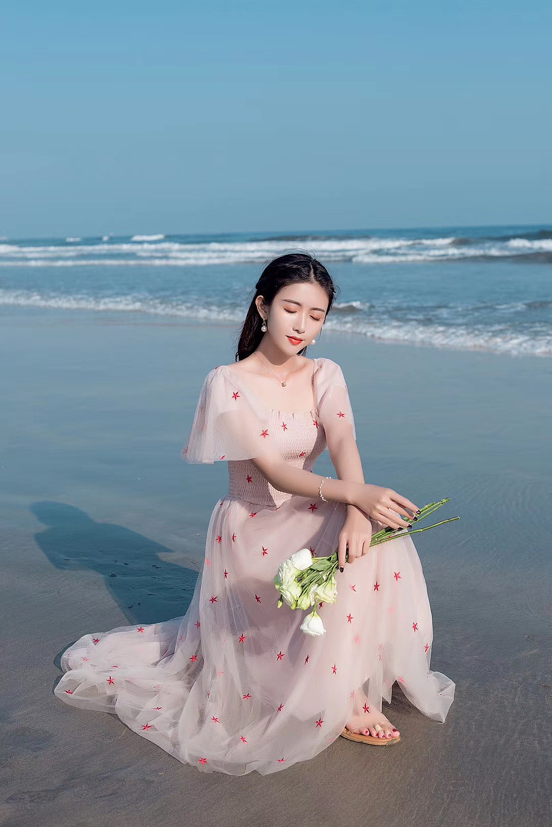 旅拍海景拍摄度假风拍摄连衣裙拍摄模特拍摄拍照