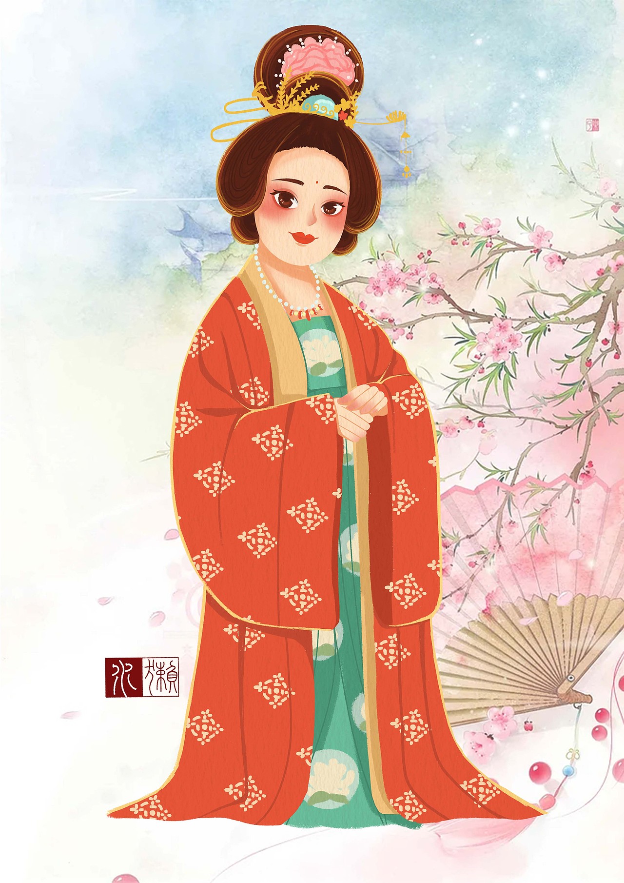 着我汉家衣裳，兴我礼仪之邦。（图ZMjU1MDQ3MTQ0） - 儿童插画 - 站酷设计师水獭请看原创素材 - 站酷ZCOOL