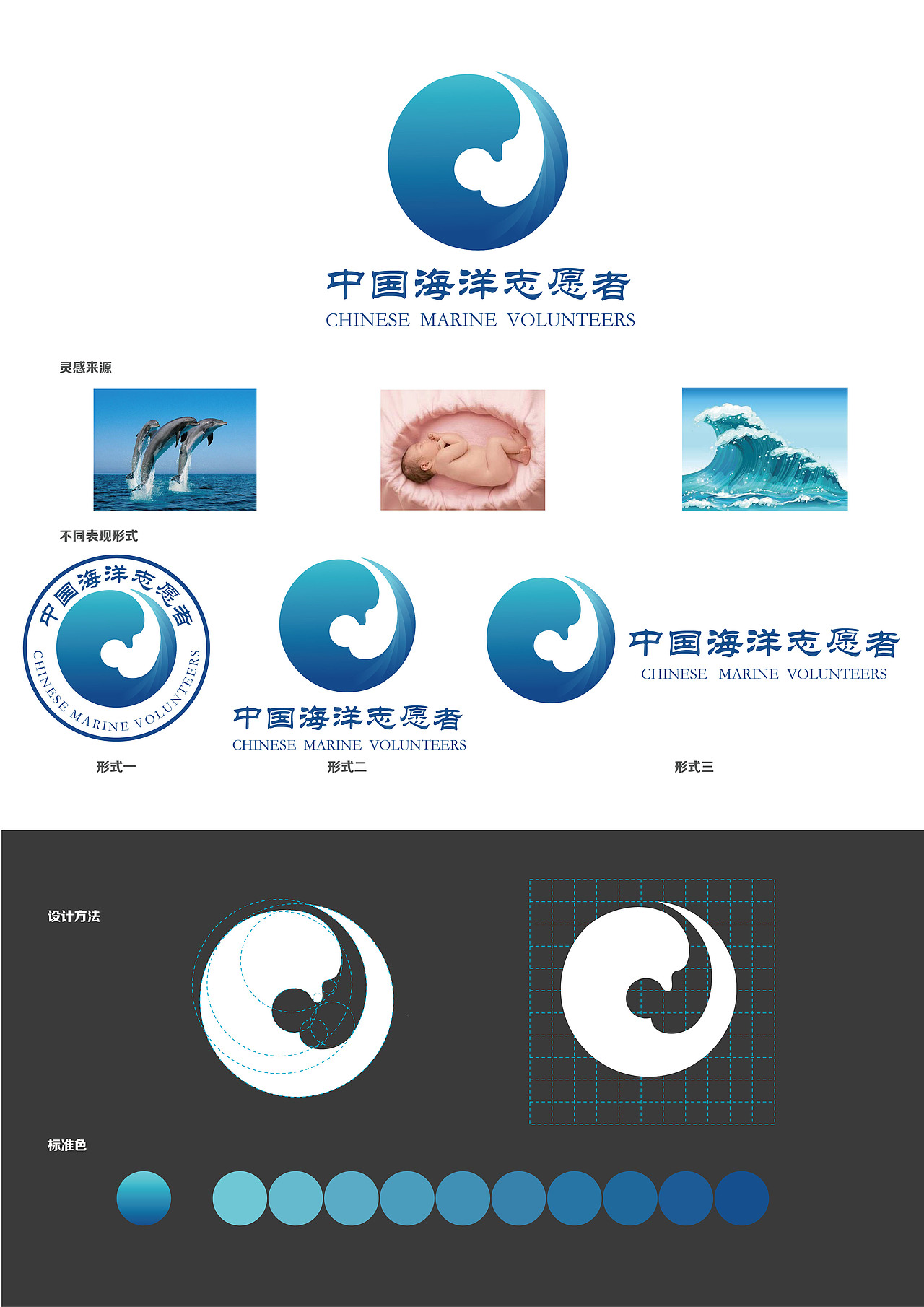 中国海洋志愿者组织标志设计（图ZOTU0MDUyMTY=） - Logo - 站酷设计师陈不语原创素材 - 站酷ZCOOL