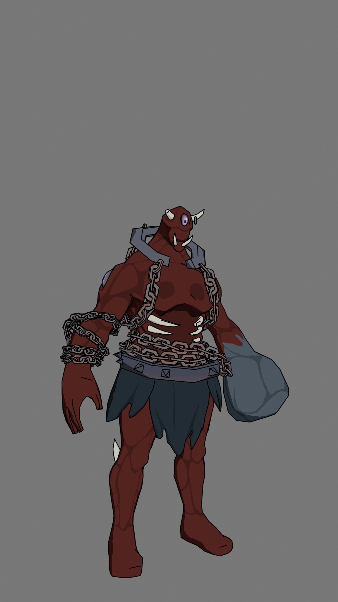 二次元角色建模-巨人怪