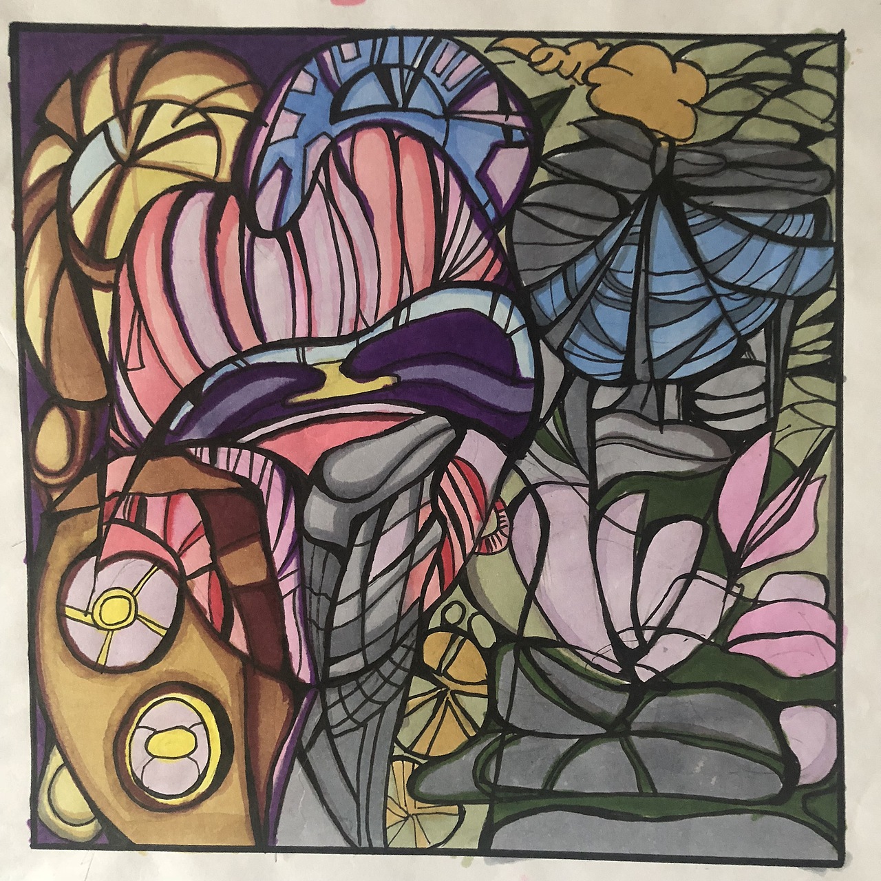 马克笔手绘《动与静》装饰插画,设计基础