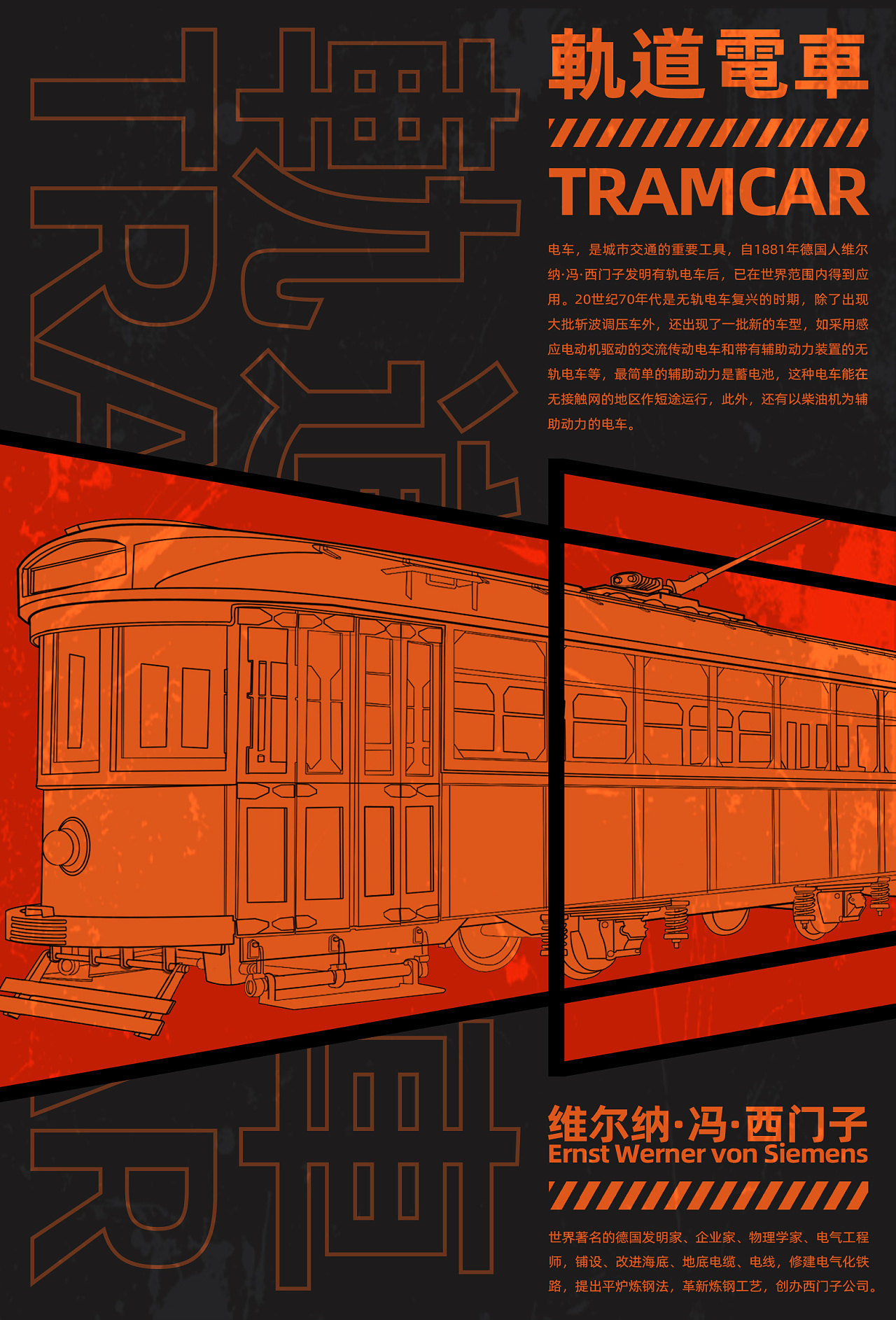 【练习海报】#15《轨道电车》