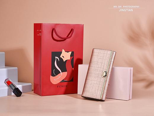 钱包拍摄 女士票夹摄影