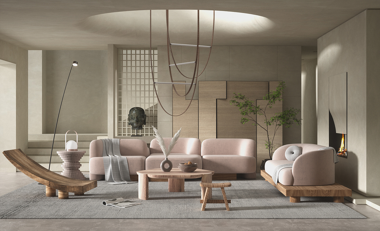 室内场景OC渲染练习（上）（图ZMjY5OTgyOTg4） - 场景 - 站酷设计师徐川生原创素材 - 站酷ZCOOL