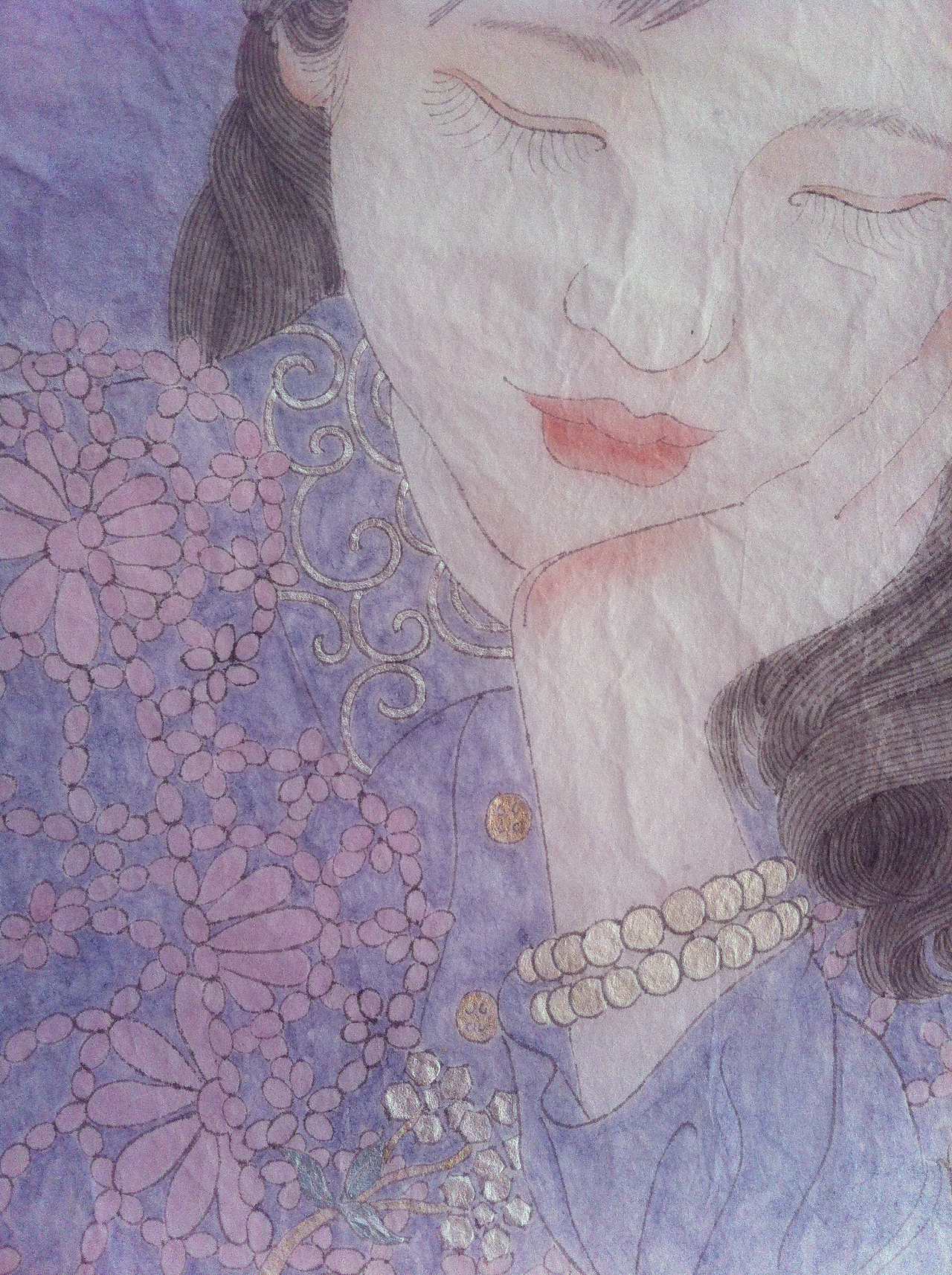 工笔小美女（图ZMjA0NjM4MzY=） - 绘画 - 站酷设计师付浩原创素材 - 站酷ZCOOL