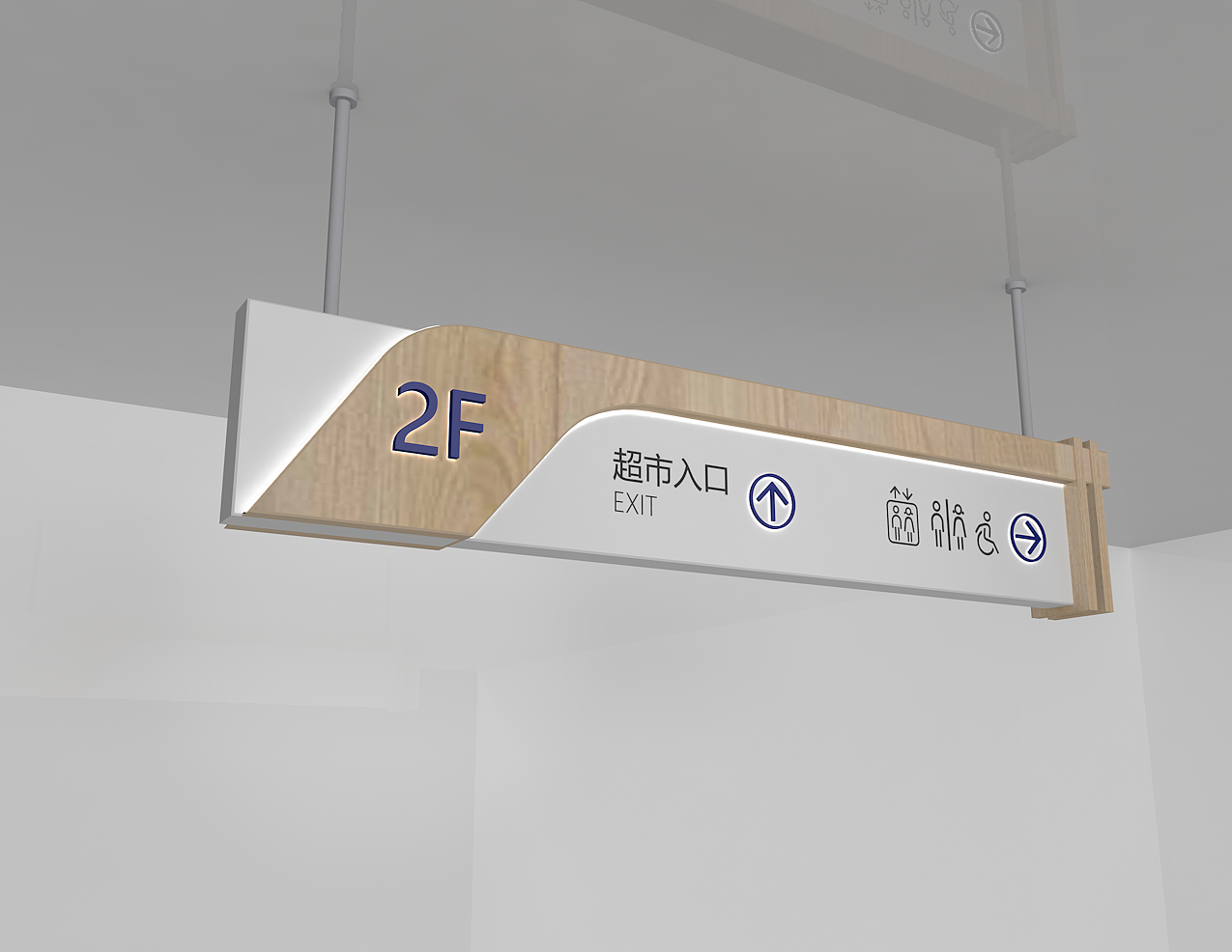 现代风格商场导视系统设计方案（图ZMTM0MTM3NzUy） - 商业空间设计 - 站酷设计师蓝色的榴莲原创素材 - 站酷ZCOOL