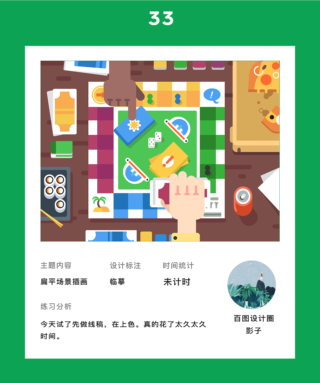 临摹 百图记的打卡记录（图ZMTQ4MzI3MjYw） - 创作习作 - 站酷设计师毛毛鱼儿原创素材 - 站酷ZCOOL