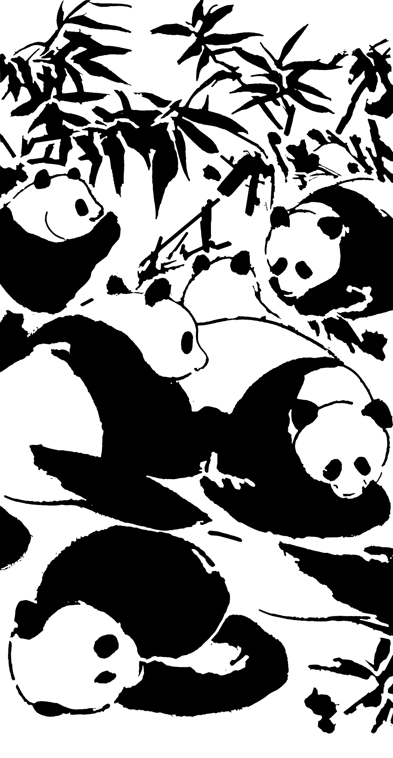 黑白熊猫|平面|品牌|窗台上的鹦鹉 - 原创作品 - 站酷 (zcool)