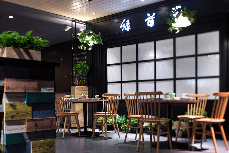 餐饮空间设计·绿茵阁广州天娱店(图ZNjM2ODAwMDQ=) - 家装设计 - 站酷设计师华空间设计原创素材 - 站酷ZCOOL