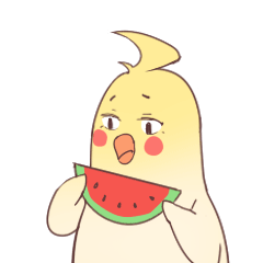 的微信表情包动图系列, 它是根据我自己饲养的玄凤鹦鹉进行的相关创作