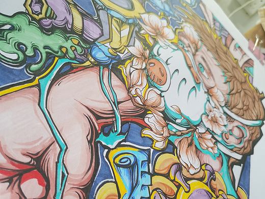 抗击疫情，众志成城装饰画