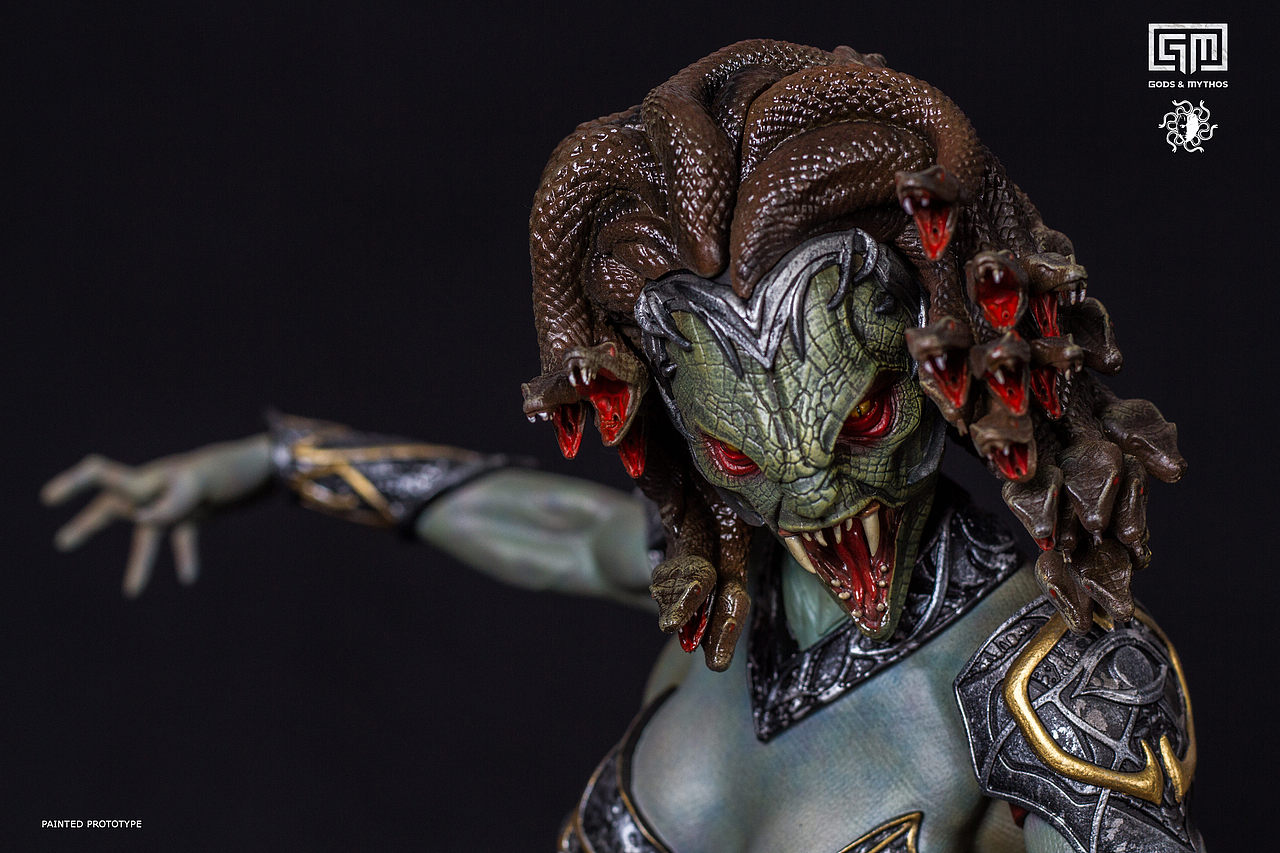 Gods and Mythos 古希腊神话:蛇发女妖 美杜莎 雕像