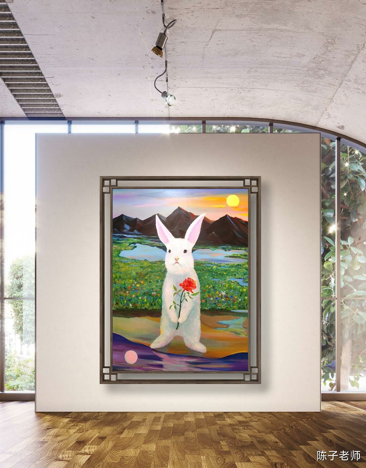 卯兔 2023年 兔子（图ZMzI1MDQ5MDAw） - 绘画 - 站酷设计师子矩艺术原创素材 - 站酷ZCOOL