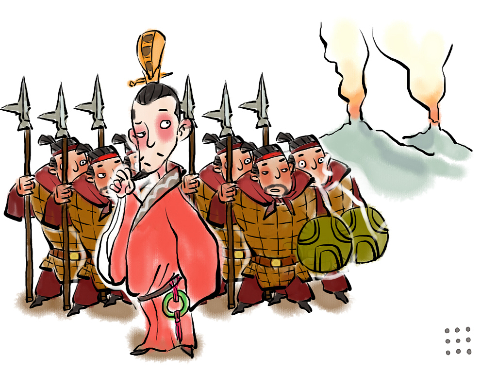 幽王烽火戏诸侯（图ZNDc4MDAzNTY=） - 儿童插画 - 站酷设计师我叫于文龙原创素材 - 站酷ZCOOL