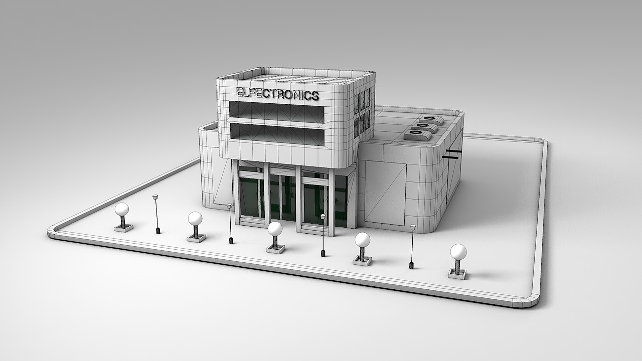 c4d房子模型练习|三维|建筑/空间|意本云创_原创作品-站酷zcool