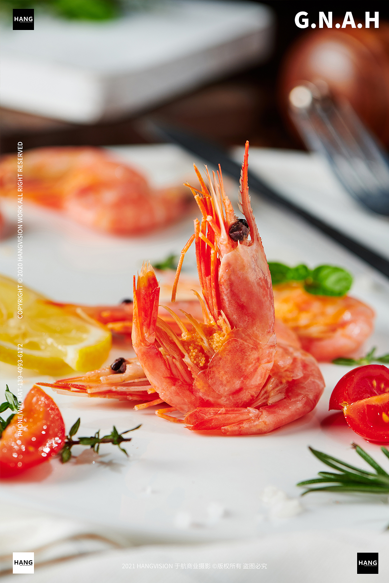腹籽北极虾拍摄大连海鲜拍摄大连美食拍摄大连产品摄影