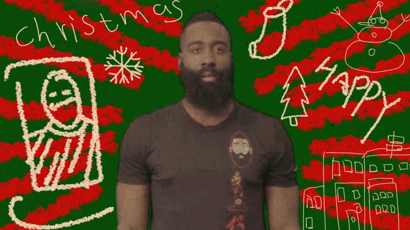 Merry Christams and happy everyday—James Harden