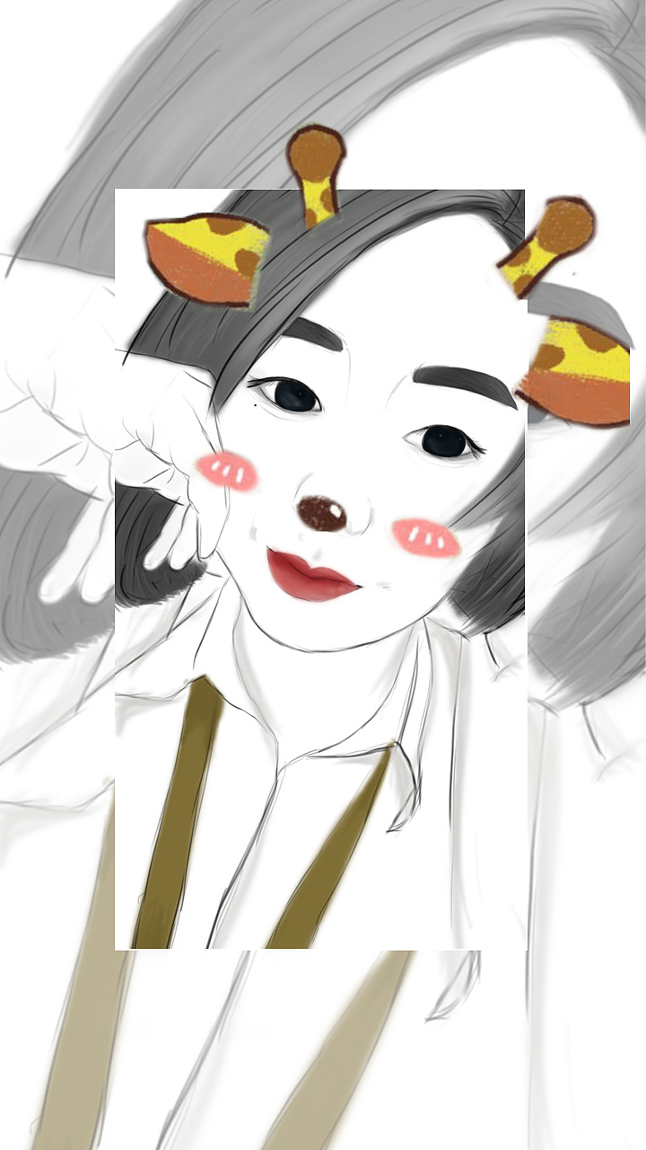 手绘头像手绘照片