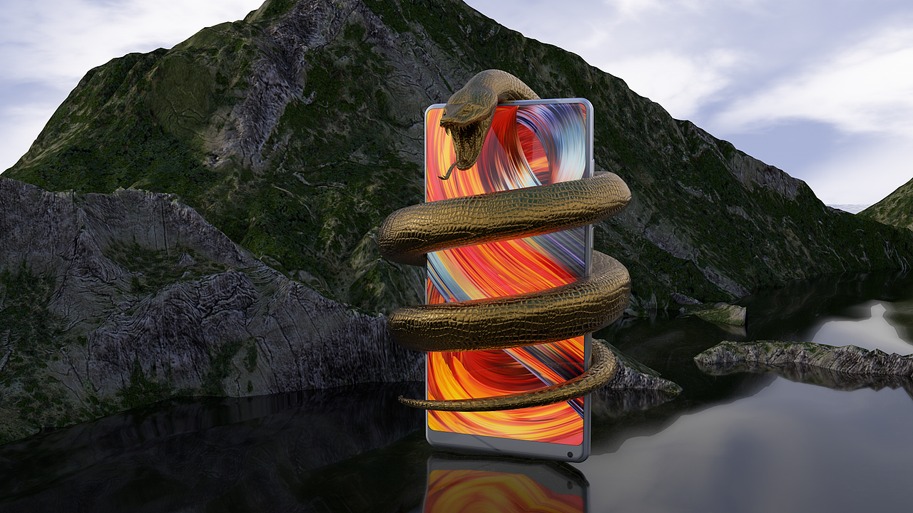 金蛇缠绕小米mix2s