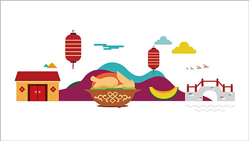 【美食广场设计】霍尔果斯金港皮草城环球美食港