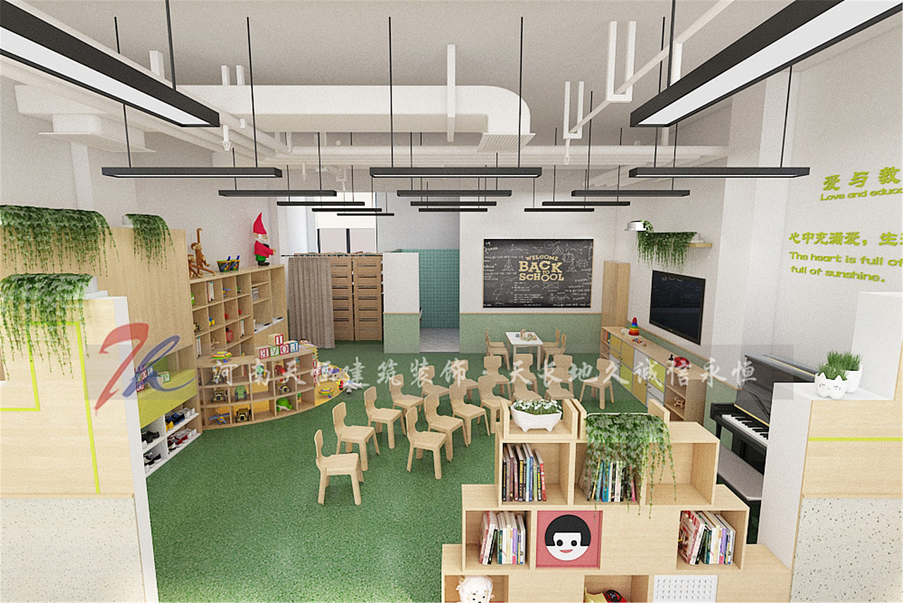 南阳幼儿园装修公司高端幼儿园设计中教室墙面用心布置（图ZMjI3NjMyOTM2） - 家装设计 - 站酷设计师tianh18738185869原创素材 - 站酷ZCOOL