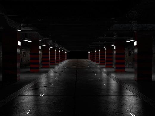 redshift车库渲染练习