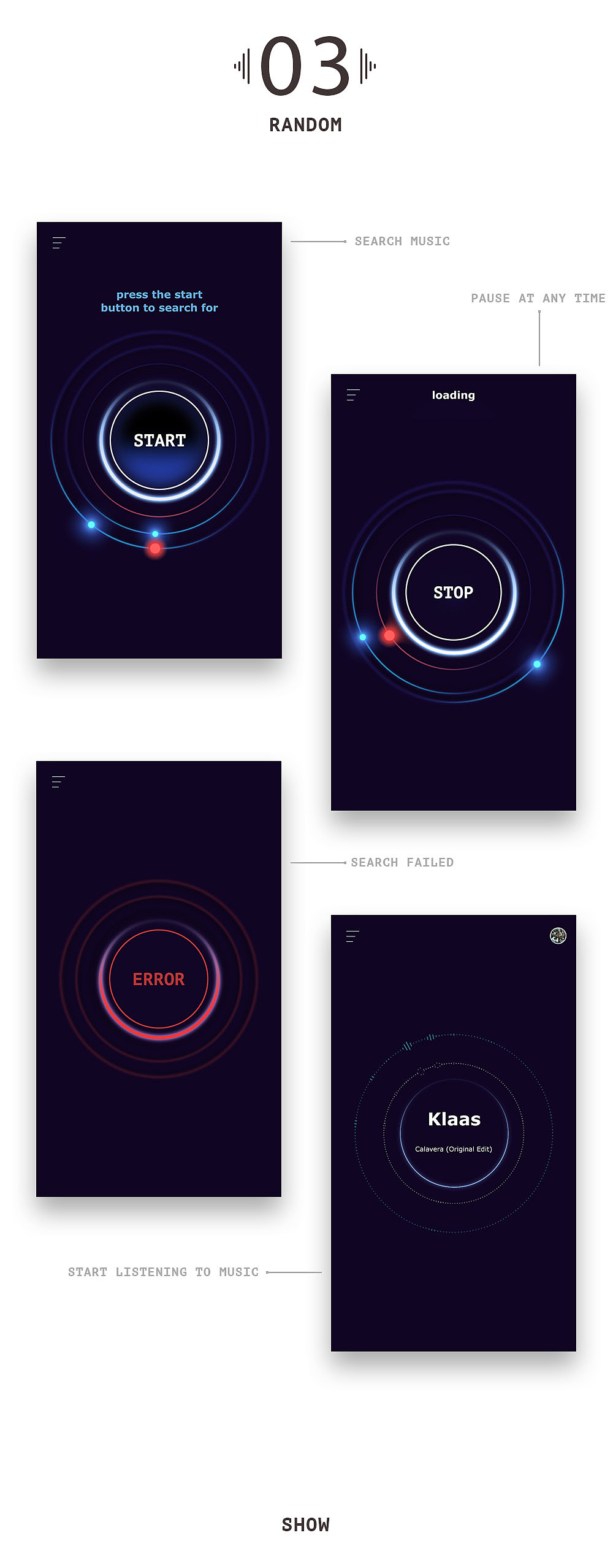 Electronic music 2.0(图ZNTAwNTEyNjg=) - APP界面 - 站酷设计师东篱CC原创素材 - 站酷ZCOOL