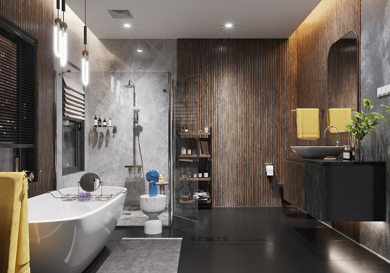 夜景卫生间表现