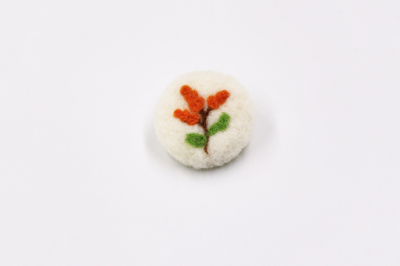 羊毛毡-植物乐园胸针系列