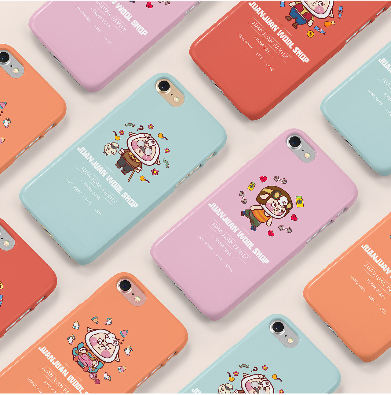 【卷卷毛线铺】JUANJUAN FAMILY快乐生活方式（图ZMTk3Mjk0Mzcy） - IP形象 - 站酷设计师陈不止原创素材 - 站酷ZCOOL