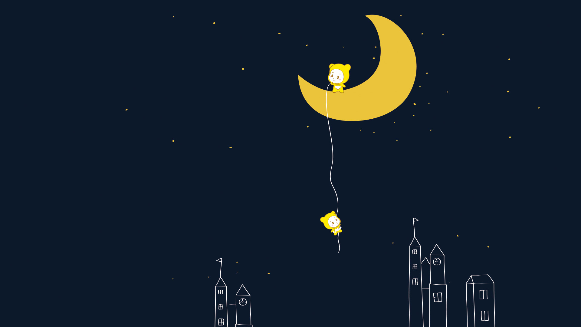 卡通壁纸——雨天