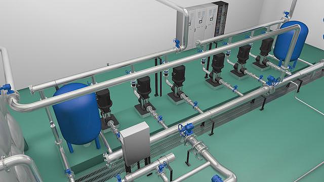 供水系统三维展示(非成片)