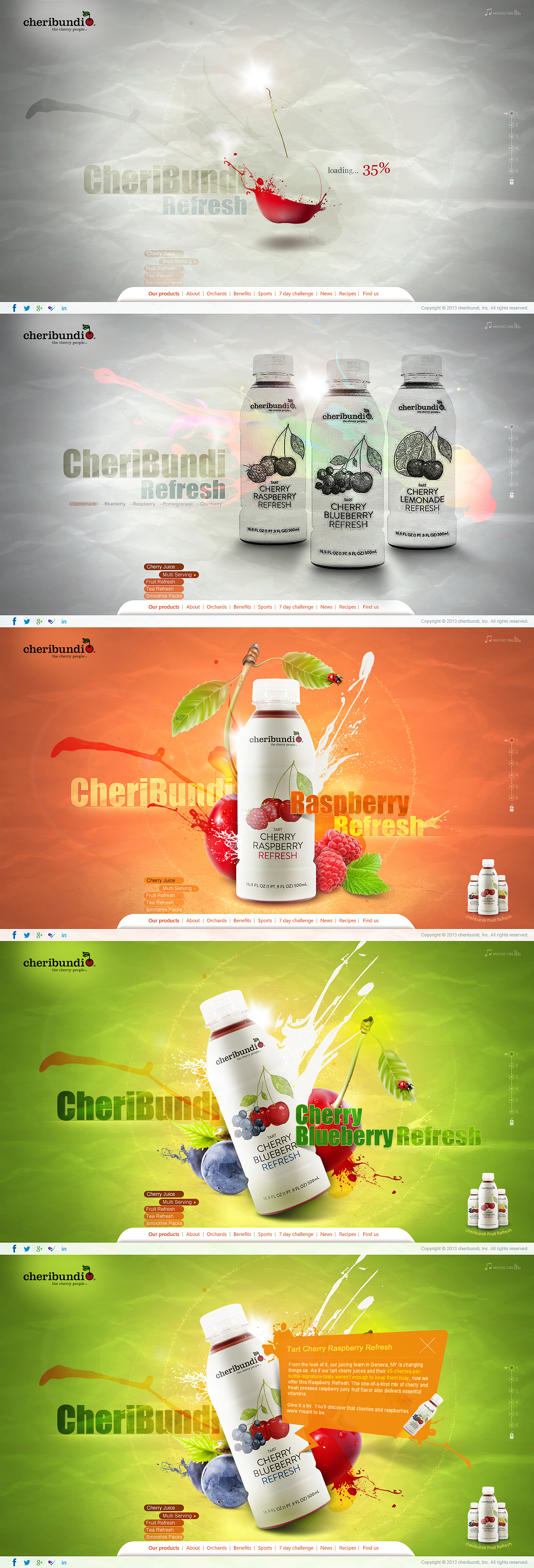 Cheribundi饮料活动站--色彩篇（图ZMTczNjAzNDA=） - 运营设计 - 站酷设计师Ai_Designer原创素材 - 站酷ZCOOL