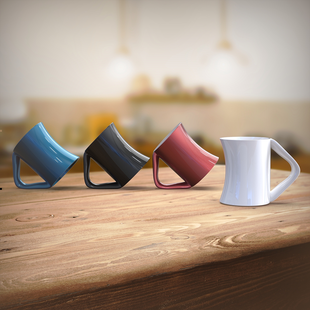 45°滤茶杯造型设计