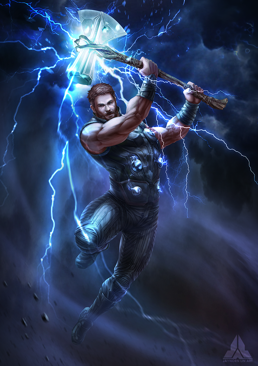 无限之战系列-雷神索尔（图ZMTMwMzUxNDc2） - 游戏原画 - 站酷设计师jaynorn原创素材 - 站酷ZCOOL