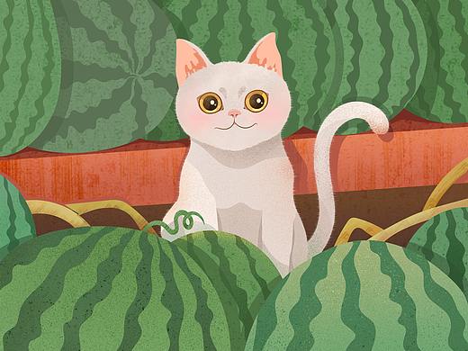 西瓜喵老板（個(gè)人主頁-ZNTYxMzE0NjQ=） - 創(chuàng)作習(xí)作 - 站酷設(shè)計(jì)師小愚兒Gsihan原創(chuàng)素材 - 站酷ZCOOL