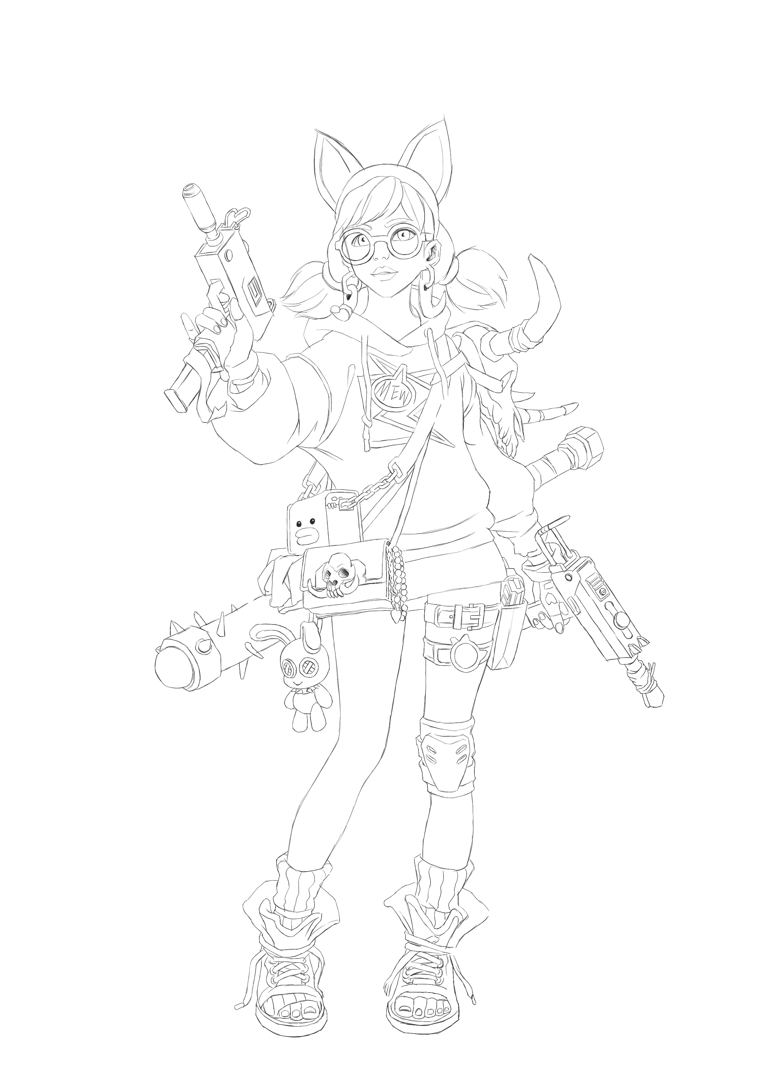 2018年一些临摹的插画作品练习