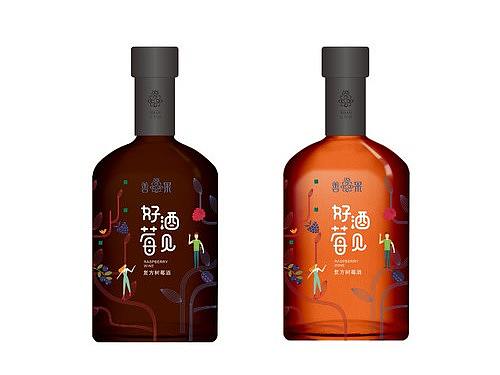 好酒莓见  果酒包装设计