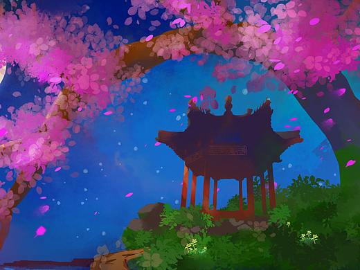 杰视帮手绘插画班1期-第五周-厚涂场景练习作业